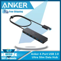 Hubs Anker 4port USB 3.0/3.1 Ultra Slim Data Hub для Macbook Mac Pro/Mini Surface Pro XPS Notebbook PC USB Flash Drives