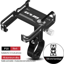 Groupsets Mountain Bicycle Phone Holder Aluminum Alloy Motorcycle Handlebar GPS Clip Mount Stand Nonslip MTB Bracket Summer Cycling