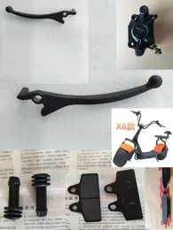 Motor Citycoco Scooter Brake Lever, Leva per freni a disco in lega di alluminio per biciclette per mountain bike, nero