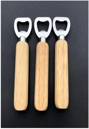 Wooden Handle Beer Beer Bottle Opener Stainless Steel Wine Votets Openers Bar Bar Tools Accessories YFA3126363454