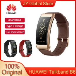 المعصم Huawei Talkband B6 Bluetooth 5.2 سوار ذكي معالجات رياضية يمكن ارتداؤها 1.53 بوصة شاشة Kirin A1 معالج