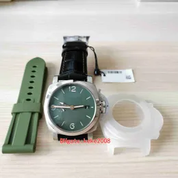 VSF Super Quality Watch 44 mm Green P 01033 gumowe pasy Pasek Gumowy pasek Sapphire str. 9011 Automatyczne mechaniczne zegarki na rękę