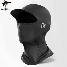 Capotte da ciclismo Protezione solare Summer Balaclava con occhiali Full Face Scarf Mask Outdoor Brim traspirato