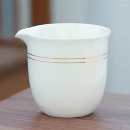 Tee Tassen Hammelfett Fett Jade Tasse Weiße Porzellan Feen -Keramik Kaffeetasse Umriss in Gold Chinese Set Maker Teacup