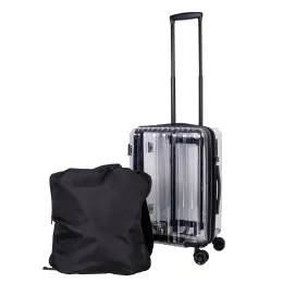 Luggage HONGYUE 20 Inch NewDesigns Stylish Personality Transparent Suitcase TSA Customs Lock Silent Universal Wheel Luggage