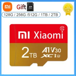 Kartlar Xiaomi 1TB Mikro TF SD Kart 2TB Hafıza Kartı Class10 Micro TF A1 Yüksek Hızlı Flaş TF Kartlar 512GB 256GB C0 Cep Telefonu Kamerası için