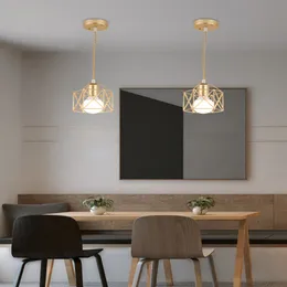 Moderno a ciondolo a ciondolo a led leggera in ferro oro nero nero minimalista in metallo a sospensione soggiorno soggiorno shop shop bar decorazione