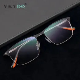 vkyee جودة عالية القراءة وصفة طبية النظارات hyperopia eyeglasses pochromic للرجال قصر النظر الإطار المعدني البصري glasse 2062 240415