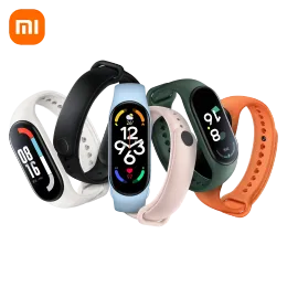 손목 대역 스마트 브레이슬릿 Xiaomi Mi Band 7 6 6 색상 화면