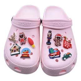 Аниме чары оптовые детские воспоминания Рождественское печенье Смешное подарочное мультфильм шармс аксессуары для обуви