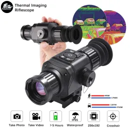 Escopos 256x192 Novo escopo de visão monocular térmica Ir infravermelho termográfico de imagens térmicas de imagens térmicas riflesclesclescópio de tela externa para caça