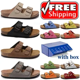 Gratis fraktdesigner skor med boxrum tofflor för män Kvinnor Slid Slides Designer Sandaler Tappar Suede Slipper Buckle Strap Sandal Slide Flip Flops Shoes