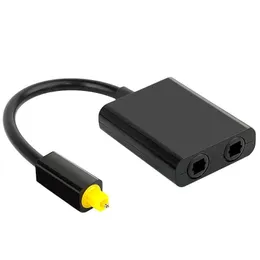 Toslink Splitter 1 in 2 Out Out Out Out Audio Splitter Cable for TV DVD Player والمزيد - موزع الصوت الرقمي البصري SPDIF
