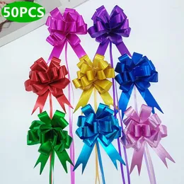 Party -Dekoration 10/20/50pc Pull Bows Geschenkknoten Ribbon Weihnachten/Hochzeits Geburtstagdekoration Packing Auto