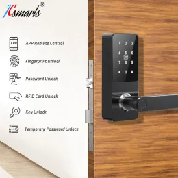 Controle ttlock bluetooth bloqueio smart home bloqueio de impressão digital bloqueio de porta de entrada Modo de passagem do escritório bloqueio de privacidade bloqueio digital