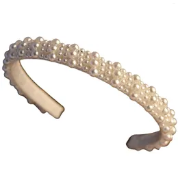 Copricapi pieni per la perla che cornano i capelli non slip accessori con perle lussuose per le donne acconciature che producono utensili