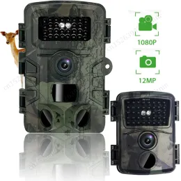 Kameror Hunting Trail Camera 1080p Waterproof Wildlife Camera med Infrared Night Vision Outdoor Trail Camera Trigger Wildlife Scouting