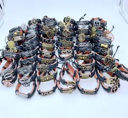 Braccialetti di braccialetti in pelle in metallo in metallo 200pcslot mix per men039s femminile039s per feste di gioielli Bracciale DHL 3744492