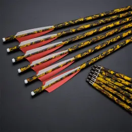 Footwear Toparchery 20inch Crossbow Arrows 6/12/24pcs Camouflage Carbon Arrow Diameter 8.8mm for Outdoor Hunting Shooting