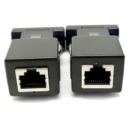 NY 2024 15PIN VGA Kvinna till RJ-45 Kvinnlig anslutningskort VGA RGB HDB Extender till LAN CAT5 CAT6 RJ45 Network Ethernet Cable Adapter för VGA till