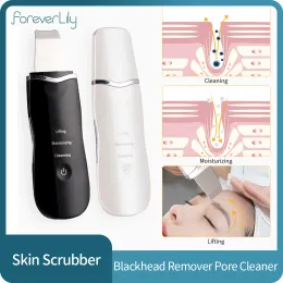 Cleaner Ultrasonic Skin Scrubber Peeling Pori Cleaner Fail Deep Cleansing esfoliazione spatola Blackhead rimozione della pelle morta rimozione