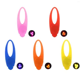 Dog Apparel Collar Light LED Safety Night Lightweight Silicone Waterproof 3.1 X 1.0in For Walking Nighttime