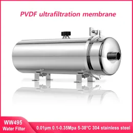 Purifiers 8000l/h 304 Stainless Steel Water Filter System Pvdf Ultrafiltration Purifier Commercial Home Kitchen Drink Straight Uf Filters