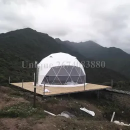 Çadır ve Barınaklar Fabrika Tedarik Şeffaf Geodezik Dome Çadır Açık Glamping Camping House El Party