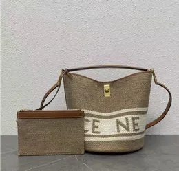 2023 Vintage Urban Minimalist Eimer Bag, modische gewebte vielseitige Lock -Schnalle -Handtasche, Crossbody -Tasche