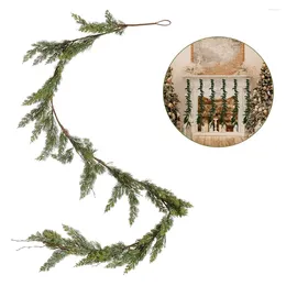 Decorative Flowers Artificial Mixed Christmas Garland Vine Simulation Fake Pine Branch Plant Wall Decoration Tree Cedar Home Ladder Decor