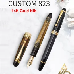 Pens Yeni Satış Pilot Kalem Çeşme Kalemi Özel 823 Döner Emme Cihazı 14K Altın Nib Yüksek Kalite Kırtasiye Ürünleri FKK3MRP Lüks Kalem