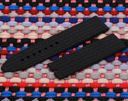 Ny band Fashionabla hartsgummisilikonremdäckmönster Specialstorlek 23mm vattentät mjuk för Men039s Watch Band7865970