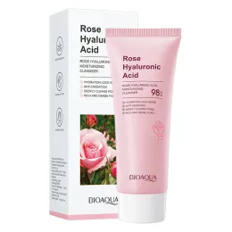 Reinigungsmittel Bioaqua Rose Hyaluronsäure Gesichtsreiniger Gesichtswaschschaum Hautpflege Gesichtsreiniger Feuchtigkeitsfeuchtigkeitsspezifische Gesichtshautpflegeprodukte