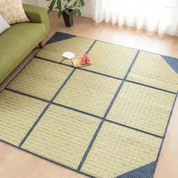 Carpetes Japanese Rushes for Living Room Kids Natural Iris Mat Decoração de casa Rugs de piso 133 200cm/200 cm de tapete grande grande