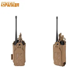 Packar Tactical Radio Pouch Hunting Walkie Talkie Holder OpenTop Interphone Hanging Bag Military Molle Nylon Magazine Pouch