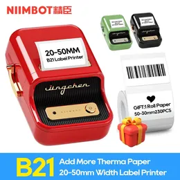 Niimbot B21 B1 Wireless Etikettdrucker Portable Pocket Etikett Drucker Bluetooth Thermal -Etikett Drucker Schnelldruck Home Verwenden Sie Office 240419