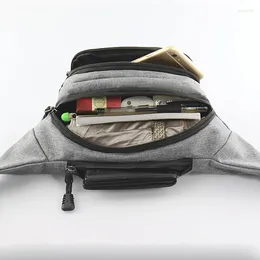 Midjesäckar utomhus sport höft magen banan bum bröstbälte för män kvinnor väska manlig kvinnlig fanny pack påse murse handväska njurrad bumbag