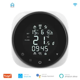 Controlla Himojo WiFi Smart Thermostat per acqua/pavimento elettrico Acqua Temperatura della caldaia Temperatura Remoto Supporto Alexa Google Home