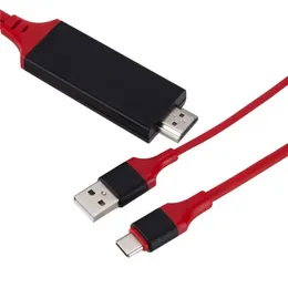 new 2024 4K 1080P HDTV Cable Type C Phone To TV Cable Adapter USB C Screen Mirror Video Converter for MacBook for Samsung Huawei Androidfor