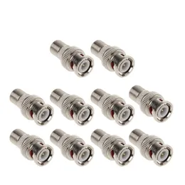 جديد 2024 ESCAM 10pcs/set bnc male plug to f female jack coax connector adapter for cctv camerafor escam f female jack adapter for escam bnc