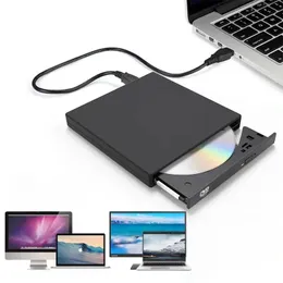USB 2.0ポータブル外部DVD光学ドライブCD/DVD-ROM CD/DVD-RWプレーヤーバーナースリムリーダーレコーダーPortatil for WindowsMacOS