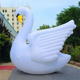 6m 20 pés altos frete grátis gigante gigante gigante mascote de cisne de balão para decoração de eventos da cidade ou publicidade infláveis