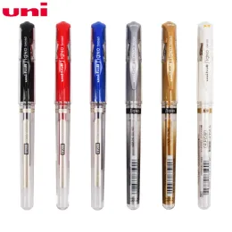 펜 6pcs 일본 UNI UNIBALL SIGNO BROAD UM153 젤 펜 젤 젤 펜 학생 사무실 수작업 6 색상 사용 가능