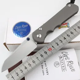Высококачественный Крис Рив 25-й флиппер-складной нож S35VN Blade TC4 Titanium сплав ручка Cr EDC Складные ножи карманные складные ножи