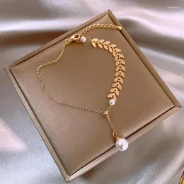 Bracelets de charme Fashion Pearl Wheat Ear Bracelet