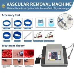 Máquina de diodo a laser máquina de laser 980nm Remoção vascular Subanha Veia Tratamento UNIF DISPOSITIVO DE FUNGUS