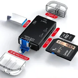 Card Reader USB 3.0 Tipo C para SD Micro TF Adaptador SD para acessórios para laptop OTG CardReader Smart Memory SD