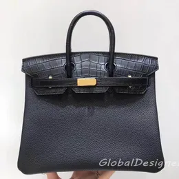 Spegel high-end full handgjorda handarbete privat anpassning lyxväska designer tote handväska topp autentisk kvalitet handgjorda togo epsom läderimport från Frankrike