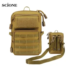 Imballo Sistema di molle militari borse tattiche borse tattico per telefono cellulare Army Outdoor Sport Multifunzione 1000D NYLON BASS NYLON Fanny Pack XA106A