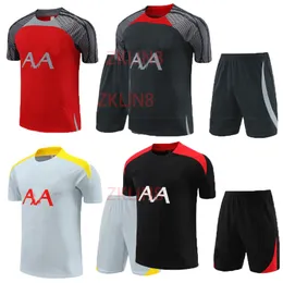 2024 2025 LVP Men Football Training Tracksuit Suit Suit Proteys Polos Short Sere Shorts Kit 24 25 Mens Vest Polo Jersey Set Tracksuits